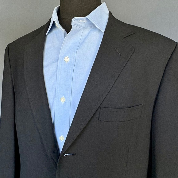 Dolce & Gabbana Black Wool Suit 2-Piece - 42R & 36x31 Pants - Made in Italy - Picture 1 of 16